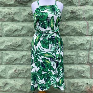 Roz & Ali Fern Leaf Sundress, size XL